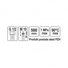 71848 FALA Racord flexibil F/M 1/2" M10x1 (50..